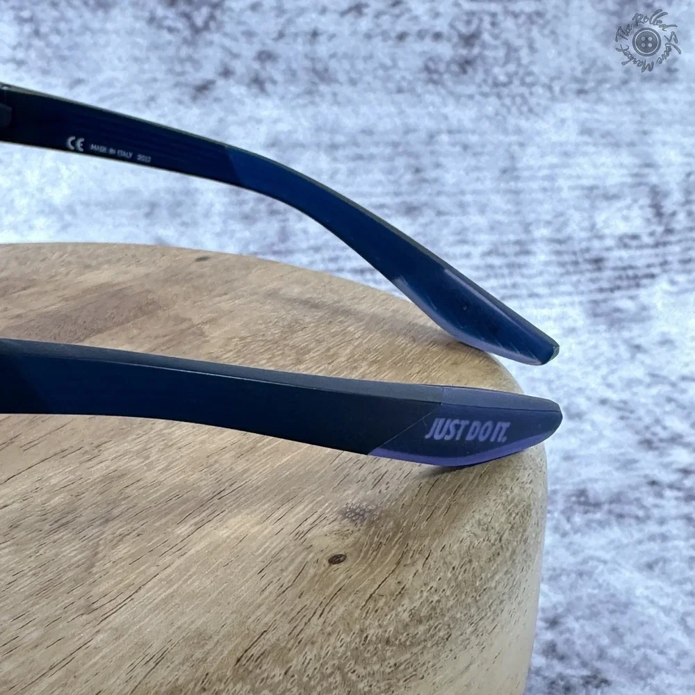 New - Nike Maverick Free CU3745 021 Sunglasses Matte Dark Gray Blue‎ Mirror